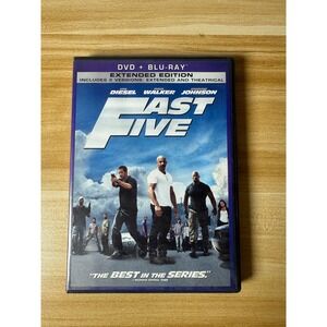 Fast Five DVD + Blu-ray Extended Edition Vin‎ Diesel Paul Walker